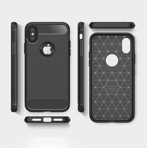 Hurtel Etui iPhone X Carbon Case elastyczne pokrowiec czarny 9