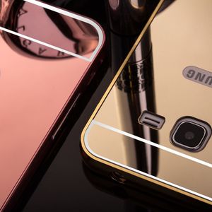 Hurtel Aluminiowy pokrowiec etui Metal Mirror Bumper Motorola Moto G4 różowy 6