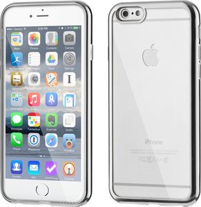 Hurtel Żelowe etui Metalic Slim na iPhone 6S 6 srebrne 1