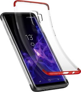 Baseus Baseus Armor Case przezroczyste etui pokrowiec z wzmocnioną ramką Samsung Galaxy S9 G960 czerwony (WISAS9-YJ09) 6