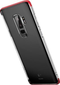 Baseus Baseus Armor Case przezroczyste etui pokrowiec z wzmocnioną ramką Samsung Galaxy S9 Plus G965 czerwony (WISAS9P-YJ09) 2
