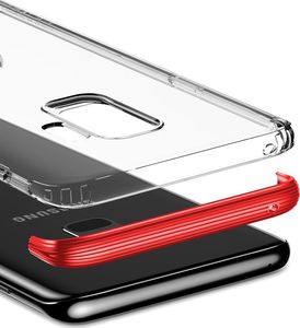 Baseus Baseus Armor Case przezroczyste etui pokrowiec z wzmocnioną ramką Samsung Galaxy S9 Plus G965 czerwony (WISAS9P-YJ09) 7