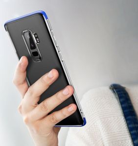 Baseus Baseus Armor Case przezroczyste etui pokrowiec z wzmocnioną ramką Samsung Galaxy S9 Plus G965 niebieski (WISAS9P-YJ03) 12