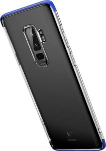 Baseus Baseus Armor Case przezroczyste etui pokrowiec z wzmocnioną ramką Samsung Galaxy S9 Plus G965 niebieski (WISAS9P-YJ03) 2