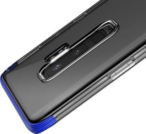 Baseus Baseus Armor Case przezroczyste etui pokrowiec z wzmocnioną ramką Samsung Galaxy S9 Plus G965 niebieski (WISAS9P-YJ03) 4