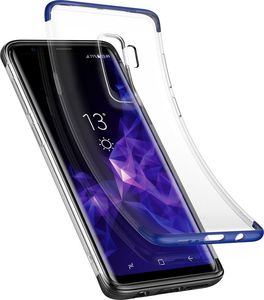 Baseus Baseus Armor Case przezroczyste etui pokrowiec z wzmocnioną ramką Samsung Galaxy S9 Plus G965 niebieski (WISAS9P-YJ03) 6