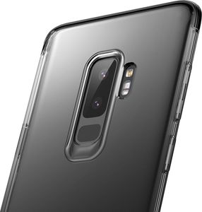 Baseus Baseus Armor Case przezroczyste etui pokrowiec z wzmocnioną ramką Samsung Galaxy S9 Plus G965 czarny (WISAS9P-YJ01) 2