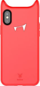 Baseus Baseus Devil Baby Case gumowe silikonowe etui pokrowiec 3D iPhone X czerwony 2