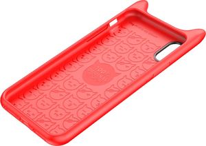 Baseus Baseus Devil Baby Case gumowe silikonowe etui pokrowiec 3D iPhone X czerwony 3
