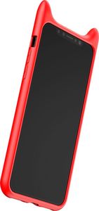 Baseus Baseus Devil Baby Case gumowe silikonowe etui pokrowiec 3D iPhone X czerwony 4