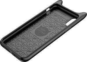 Baseus Baseus Devil Baby Case gumowe silikonowe etui pokrowiec 3D iPhone X czarny 3