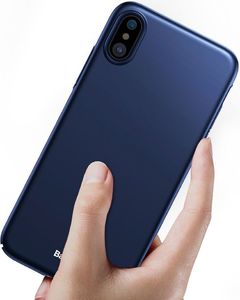 Baseus Etui iPhone X Baseus Thin Case ultra cienki pokrowiec niebieski 3