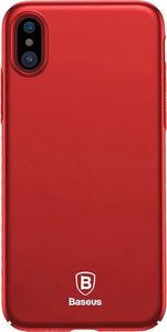 Baseus Etui iPhone X Baseus Thin Case ultra cienki pokrowiec czerwony 1