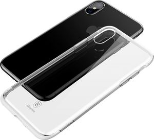 Baseus Etui iPhone X Baseus Armor Case przezroczysty pokrowiec z wzmocnioną ramką biały 7