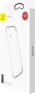 Baseus Etui iPhone X Baseus Armor Case przezroczysty pokrowiec z wzmocnioną ramką biały 9