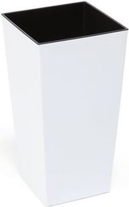 Lamela Doniczka Finezja z wkładem połysk Biały 190x190 H 36 1
