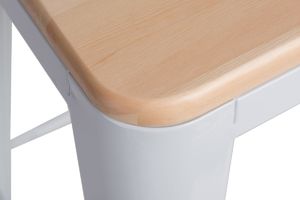 D2 Design Hoker Paris Wood 65cm biały, sosna natura 2