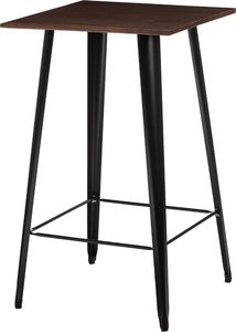 D2 Design Stół barowy Paris Wood czarny sosna orzech 1