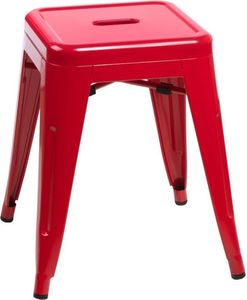 D2 Design Stołek Paris czerwony 1