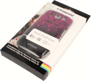 Polaroid Etui Polaroid hard iPhone 4 kafelki różowe 3