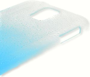 Polaroid Etui Polaroid hard Samsung S4 water drops niebieskie 4