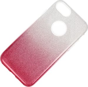 Etui Glitter Iphone 7 srebrno- różowe 2
