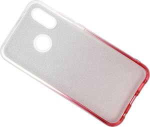 Etui Glitter Huawei P20 Lite srebrno- różówe 2