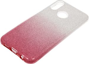 Etui Glitter Huawei P20 Lite srebrno- różówe 3