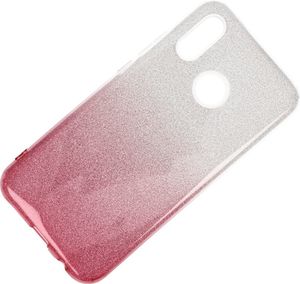Etui Glitter Huawei P20 Lite srebrno- różówe 4