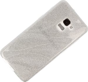 Etui Wave glitter SAMSUNG A5/A8 2018 srebrne 2