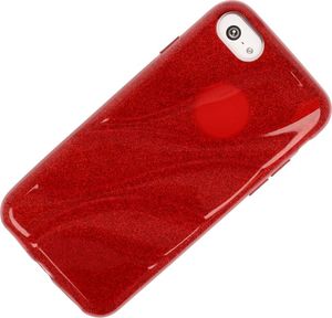 Etui Wave glitter IPHONE 8 czerwone 2
