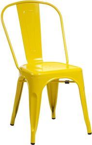 D2 Design Krzesło Paris żółte 1