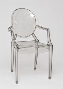 D2 Design Krzesło Royal szary transparent 1