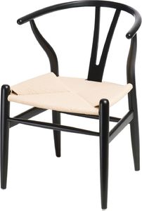 D2 Design Krzesło Wicker czarne 1