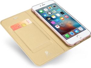 Dux Ducis Etui skin leather iPhone 6+/6S+ złote 5