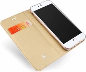 Dux Ducis Etui Skin leather iPhone 7 złote 2
