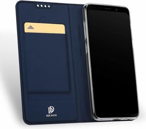 Dux Ducis Etui skin leather iPhone 7 granatowe 2