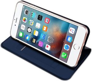 Dux Ducis Etui skin leather iPhone 6/6S granatowe 4