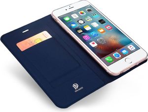 Dux Ducis Etui skin leather iPhone 6/6S granatowe 5
