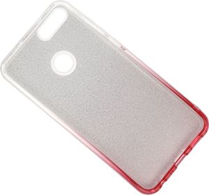 Etui Glitter Huawei P Smart srebrno- różowe 3