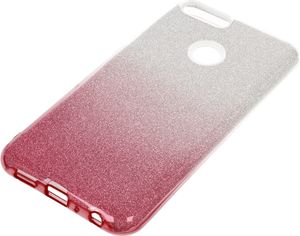 Etui Glitter Huawei P Smart srebrno- różowe 4