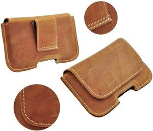 Kabura skórzana do paska SAMSUNG S5610 brązowa 5