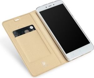 Dux Ducis Etui portfel Dux ducis skin leather Xiaomi Redmi Note 4 złoty 5