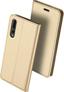 Dux Ducis Etui portfel Dux ducis skin leather Huawei P20 Pro złoty 2