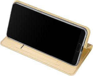 Dux Ducis Etui portfel Dux ducis skin leather Huawei P20 Pro złoty 4