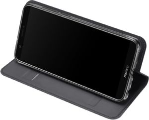 Dux Ducis Etui portfel Dux ducis skin leather Huawei P smart szary 3