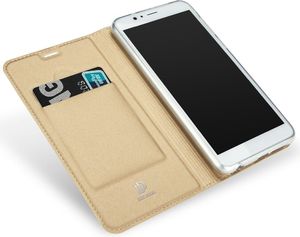 Dux Ducis Etui skin leather Galaxy A8+ złote 5