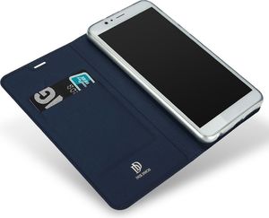 Dux Ducis Etui skin leather Galaxy A8+ granatowe 3