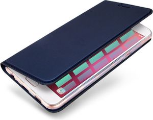 Dux Ducis Etui skin leather Galaxy A8+ granatowe 5