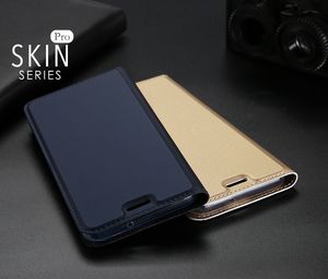Dux Ducis Etui skin leather Galaxy A8+ granatowe 8
